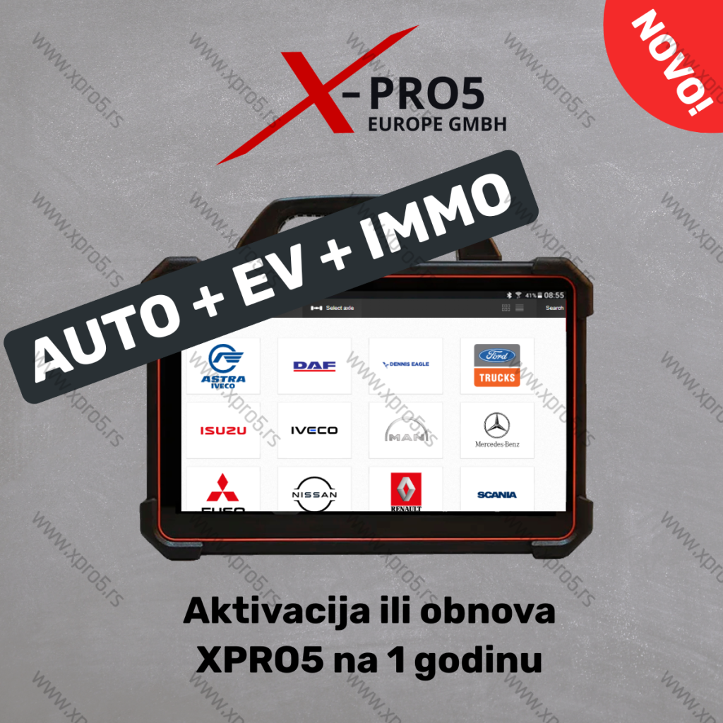 XPRO5: licenca od 12 meseci za automobile / ev / immo